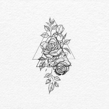 bocetos de rosas para tatuar diseños