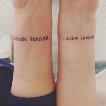 diseños de tatuajes de amigas por siempre