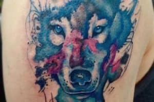 imagenes de tatuajes de lobos a color