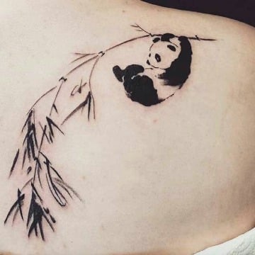 modelos de tatuajes de pandas para mujeres