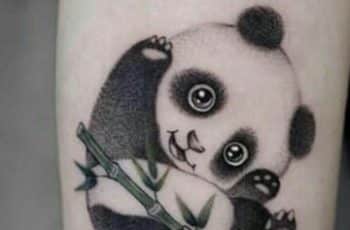 Tiernos y asombrosos tatuajes de pandas para mujeres