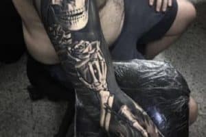 diseños de de tatuajes de la muerte en el brazo