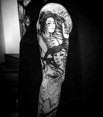 diseños de tatuajes chinos en el brazo
