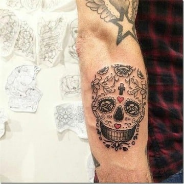 diseños de tatuajes de calaveras mexicanas para hombres