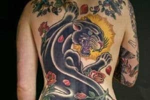 imagenes de tatuajes de panteras en la espalda