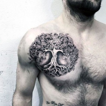 los mejores tatuajes del arbol de la vida para hombres