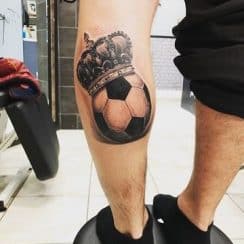 Ideas para tatuajes en la pantorrilla de futbol