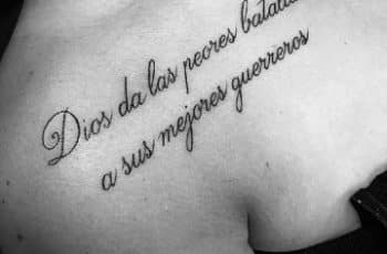 Tipografias diversas en tatuajes con frases de dios