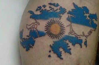 Patrioticos tatuajes de argentina para hombres en 4 diseños