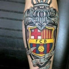 4 tatuajes de escudos de futbol de grandes equipos
