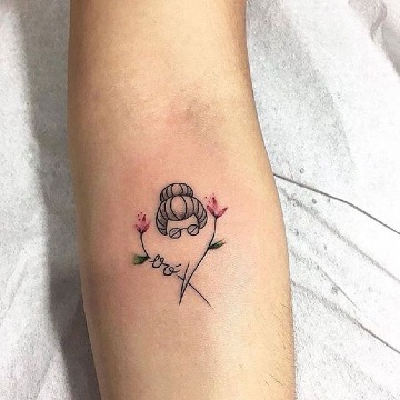 tatuajes dedicados a los abuelos para mujeres