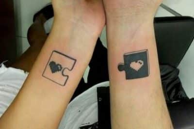 diseños de tatuajes de rompecabezas para parejas
