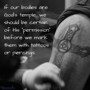 que dice la biblia sobre los tatuajes y perforaciones