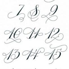 3 plantillas de letras para tatuajes cursiva con un ejemplo