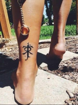 4 originales tatuajes del señor de los anillos