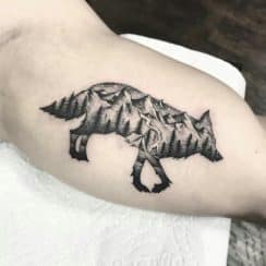 5 significados de los tatuajes de lobos en el brazo