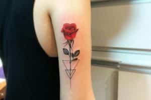 originales tatuajes de rosas en el brazo