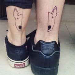 Hermosos tatuajes de bull terrier para los dog lovers
