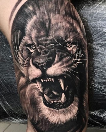 4 tatuajes de leones en 3d hechos por los más profesionales
