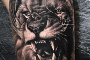 diseños de tatuajes de leones en 3d