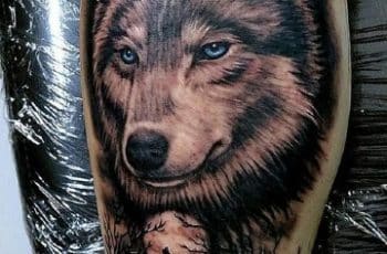 4 alucinantes tatuajes de perros lobos