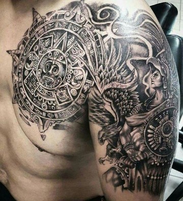 diseños de tatuajes para hombres en el hombro