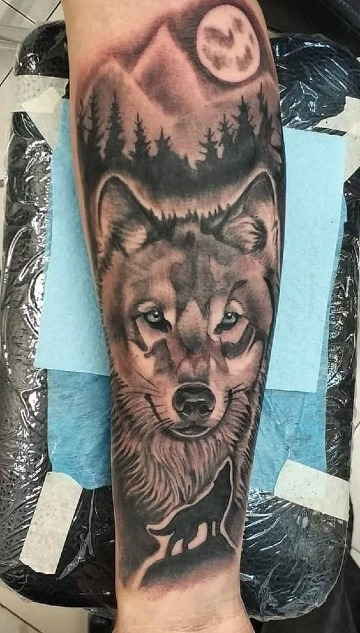 imagenes de tatuajes de perros lobos