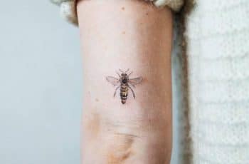 Curiosos tatuajes de abejas en el brazo y lo que significan
