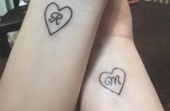 Tatuajes de iniciales para parejas