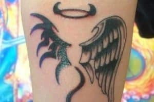 tatuajes de demonios con alas para hombres