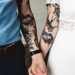 tatuajes de golondrinas para parejas
