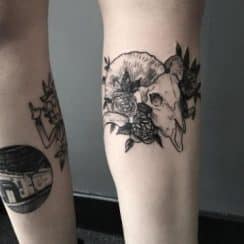 4 increíbles tatuajes de craneos de animales