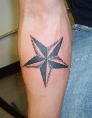 tatuajes de estrellas en la pierna precisas