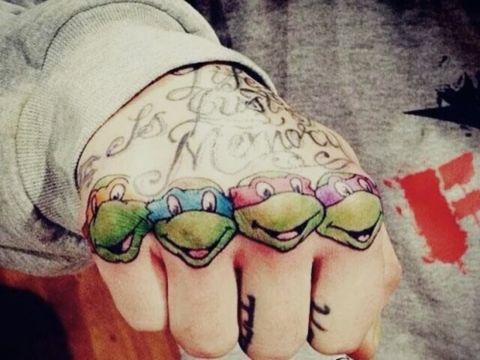 tatuajes de tortugas ninja divertidos