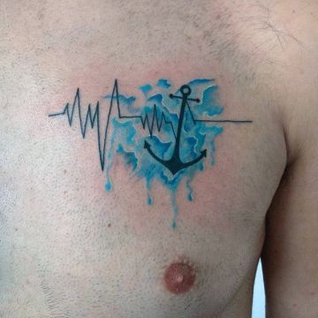 tatuajes de electrocardiograma con nombres con imagenes
