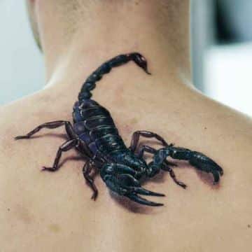 tatuajes de escorpiones en 3d con textura