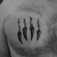 Tatuajes de garras para hombres de 3 animales