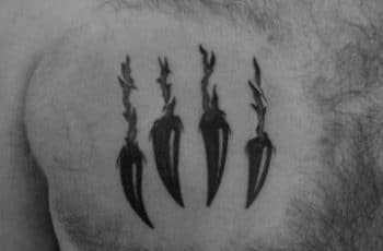 Tatuajes de garras para hombres de 3 animales