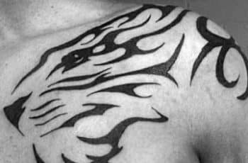 Ideas en tatuajes de tigres tribales en 4 zonas del cuerpo