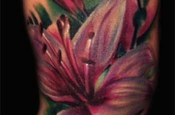 Ideas en tatuajes de flor de lirio 2 sin delinear