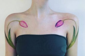 4 ideas en delicadeza tatuaje de tulipanes para mujer