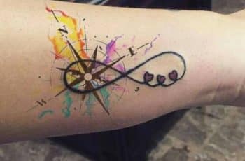 Geniales tatuajes de infinitos a color y otras 2 tecnicas