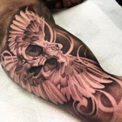 2 bases para tatuajes de palomas en el brazo y pierna