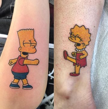 Metaforicos tatuajes para parejas de los simpson 2 zonas