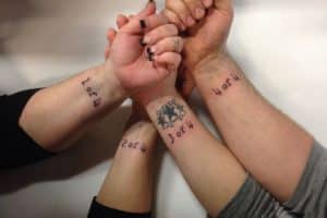 tatuajes de familia de 4 numeros