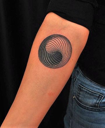 tatuajes de yin yang ilusion optica