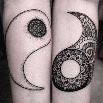 tatuajes de yin yang para parejas