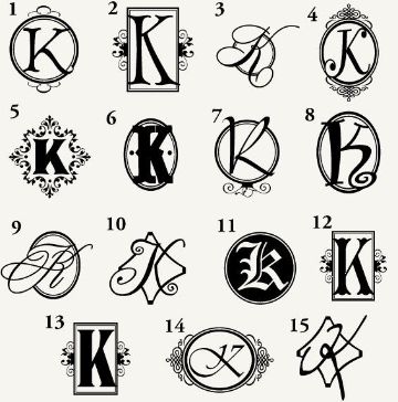 tatuajes con la letra k diversos diseños