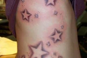 tatuajes de estrellas con sombra siluetas