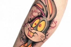 tatuajes de bugs bunny nueva escuela